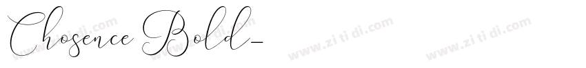 Chosence Bold字体转换